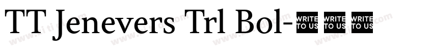 TT Jenevers Trl Bol字体转换